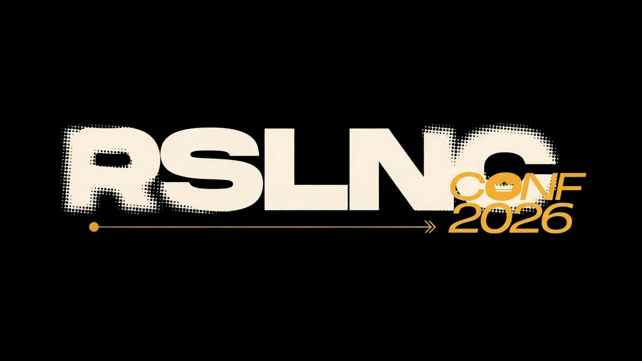 Arte do evento RSLNC Conf 2026